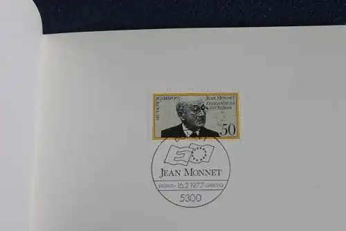 Ministerkarte zum Ausgabeanlaß:  "Jean Monnet", 16.2.1977 ; MiNr. 926