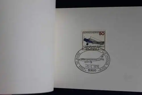 Ministerkarte zum Ausgabeanlaß:  "Deutsche Lufthansa", 5.1.1976 ; MiNr. 878