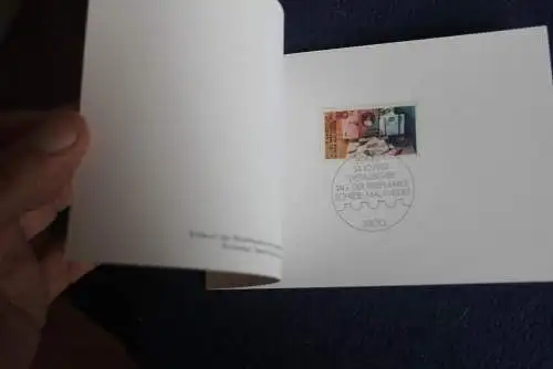 Silberkarte; Zentrale Klappkarte mit Postwertzeichen - Kontaktgabe: Tag der Briefmarke  1982, MiNr. 1154