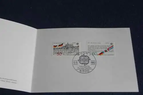 Ministerkarte zum Ausgabeanlaß: "EUROPA - CEPT 1982 ";5.5.1982; MiNr. 1130-31