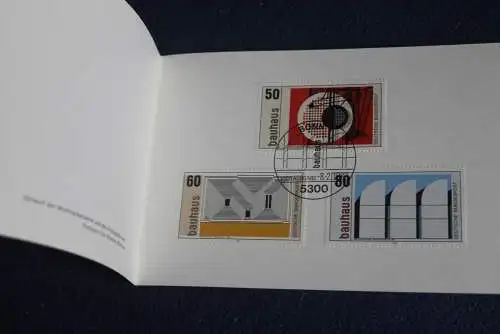 Ministerkarte zum Ausgabeanlaß: "Bauhaus", 8.2.1983; MiNr. 1164-66