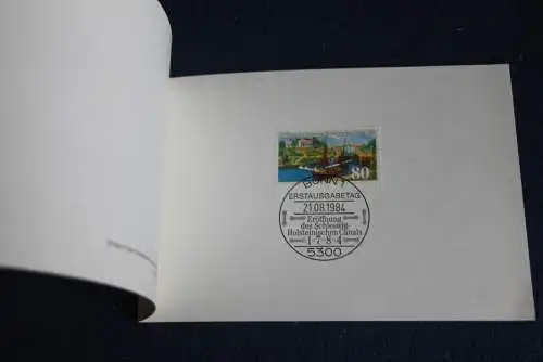 Ministerkarte zum Ausgabeanlaß: "Schleswig-Holsteinischer Canal", 21.8.1984; MiNr. 1223