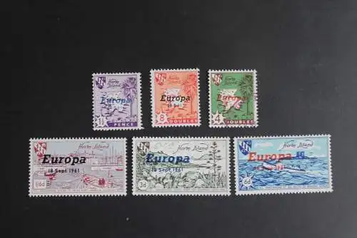 Herm Island 1961; "EUROPA 1961", 6 Werte (kompletter Satz), ungebraucht; EUROPA-Symphatieausgabe