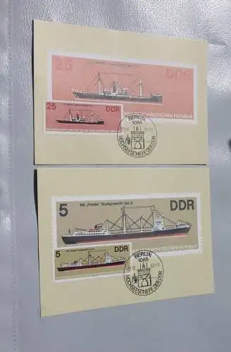 DDR Satz von 6 MK Hochseeschiffe 1982; MiNr. 2709-14