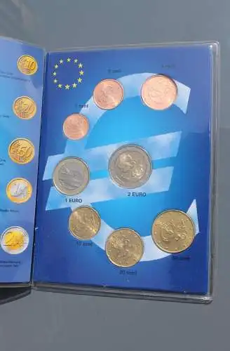 Finnland; EURO - Kursmünzensatz 1999 - 2002; unzirkuliert; im Folder