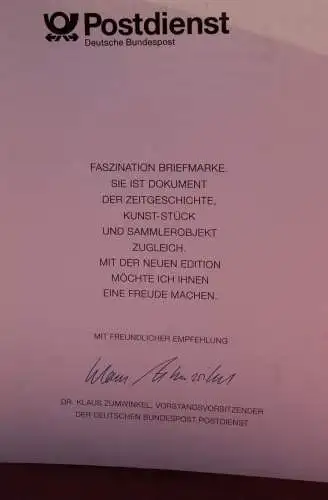 Ministerkarte zum Ausgabeanlaß:  "Für die Jugend 1994"; 14.4.1994 ; MiNr. 1726-30; Sondergröße