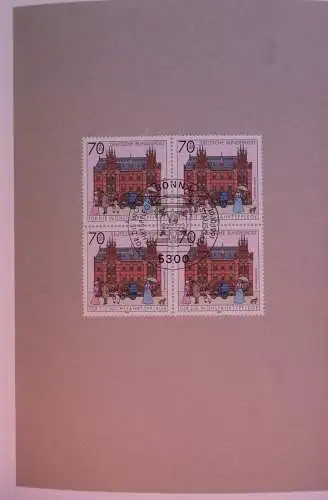Ministerkarte zum Ausgabeanlaß:  "Wohlfahrt 1991: Historische Posthäuser"; 10. Okt. 1991 ; MiNr. 1563-68; Sondergröße