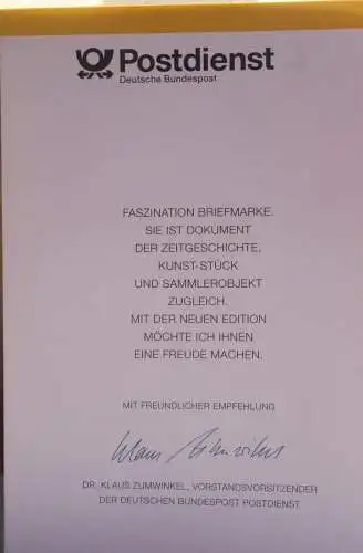 Ministerkarte zum Ausgabeanlaß:  "Für die Jugend 1993"; 15. April 1993 ; MiNr. 1666-70; Sondergröße