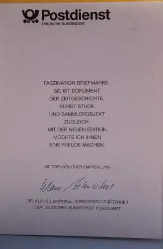 Ministerkarte zum Ausgabeanlaß:  "Sporthilfe - Für den Sport 1993"; 11. Febr. 1993 ; MiNr. 1650-53; Sondergröße