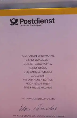 Ministerkarte zum Ausgabeanlaß:  "Wohlfahrtsmarken 1992: Alte Uhren"; 15. Okt. 1992 ; MiNr. 1631-35