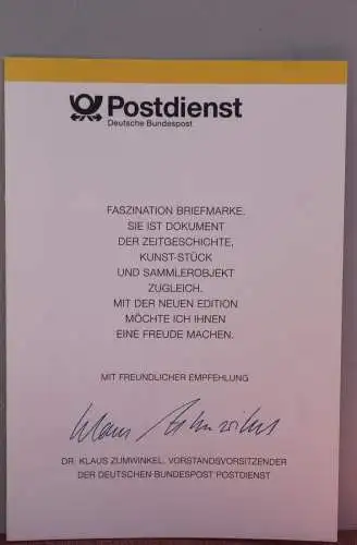 Ministerkarte zum Ausgabeanlaß:  "1200 Jahre Münster" 14. Jan. 1993 ; MiNr. 1645, lesen