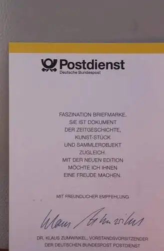 Ministerkarte zum Ausgabeanlaß:  "Peter Tschaikowski"; 14. Okt. 1993 ; MiNr. 1702