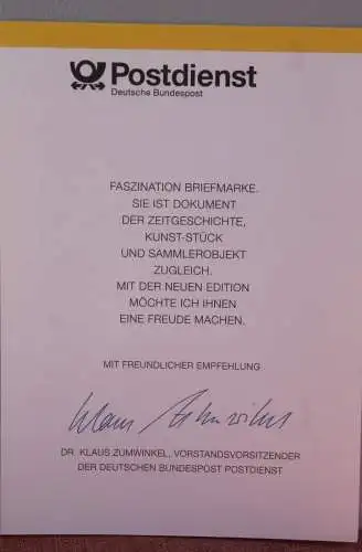 Ministerkarte zum Ausgabeanlaß:  "EUROPA-Marken 1993"; 5. Mai 1993 ; MiNr. 1673-74