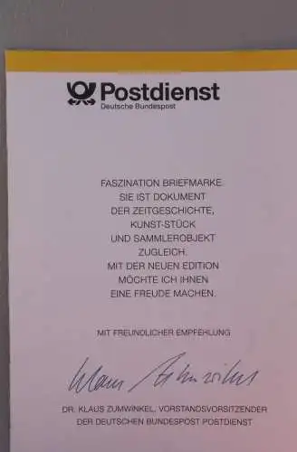 Ministerkarte zum Ausgabeanlaß:  "Benediktinerabteien Maria Laach und Bursfelde"; 15. Apr. 1993 ; MiNr. 1671