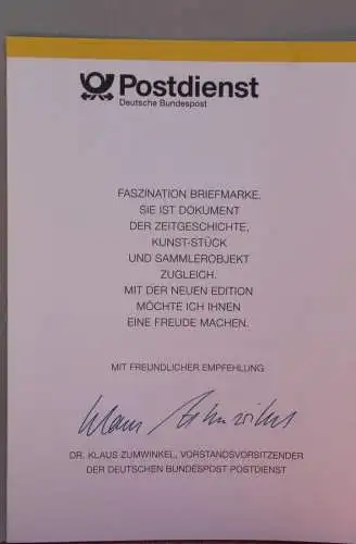 Ministerkarte zum Ausgabeanlaß:  "Öffnung der Grenze"; 9. Nov. 1994 ; MiNr. 1769