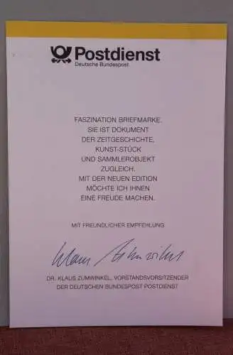 Ministerkarte zum Ausgabeanlaß:  "Kriegsgräberfürsorge"; 9. Nov. 1994 ; MiNr. 1768