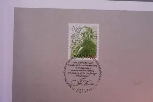 Ministerkarte zum Ausgabeanlaß:  "Theodor Fontane"; 9. Nov. 1994 ; MiNr. 1767