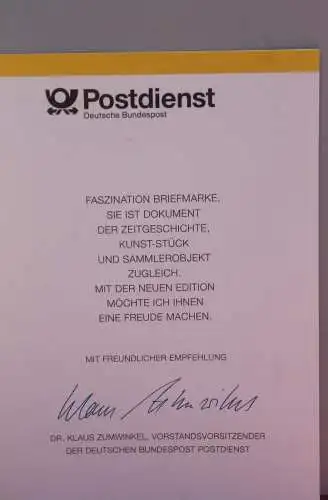 Ministerkarte zum Ausgabeanlaß:  "Tag der Briefmarke 1994"; 13. Okt. 1994 ; MiNr. 1764