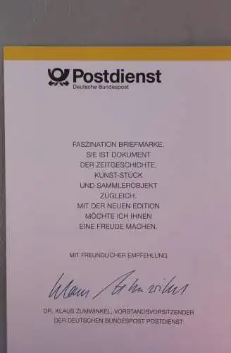 Ministerkarte zum Ausgabeanlaß:  "1000. Todestag hl. Wolfgang"; 13. Okt. 1994 ; MiNr. 1762