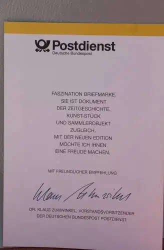 Ministerkarte zum Ausgabeanlaß: "EUROPA-Marken 1994", 5. Mai 1994; MiNr. 1732-33