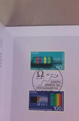 Ministerkarte zum Ausgabeanlaß: "EUROPA-Marken 1994", 5. Mai 1994; MiNr. 1732-33