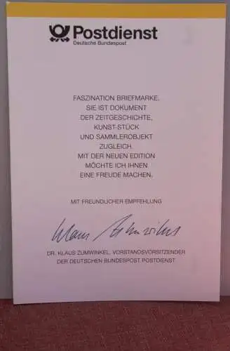 Ministerkarte zum Ausgabeanlaß: "Direktwahl Europaparlament", 10. März 1994; MiNr. 1724