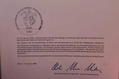 Mainzer Karneval 1988,Mainzer Carneval 1988,Mainzer Fassnacht 1988,Mainzer Fassenacht 1988,Ministerkarte