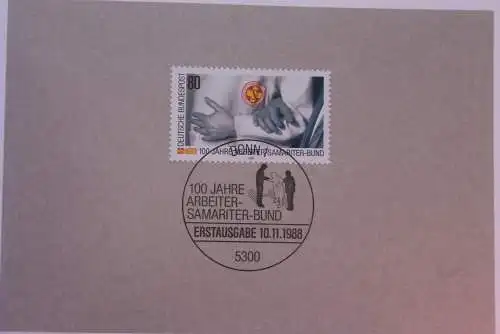 Ministerkarte zum Ausgabeanlaß: "Arbeiter-Samariter-Bund"; 10.11.1988; MiNr. 1394