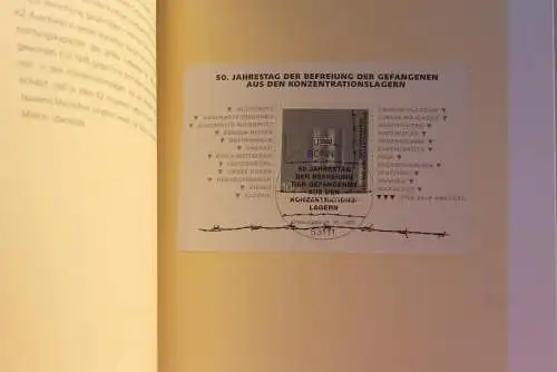 Ministerkarte zum Ausgabeanlaß: Blockausgabe "Befreiung aus dem KZ", 5. Mai 1995; MiNr. Block 32