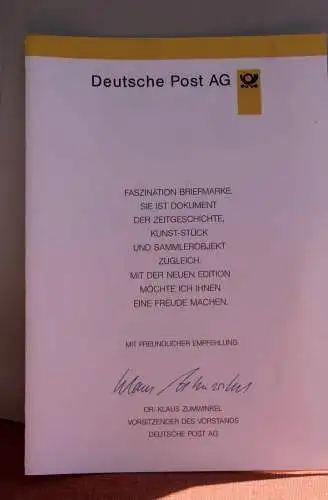 Ministerkarte zum Ausgabeanlaß: "Für die Jugend 1996: Hunderassen", 8. Febr. 1996; MiNr. 1836-40