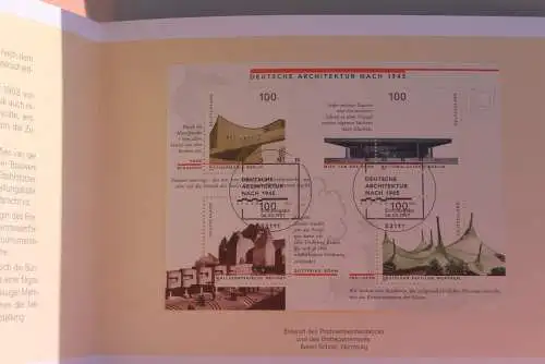 Ministerkarte zum Ausgabeanlaß: Blockausgabe: "Deutsche Architektur", 6. März 1997; MiNr. Block 37