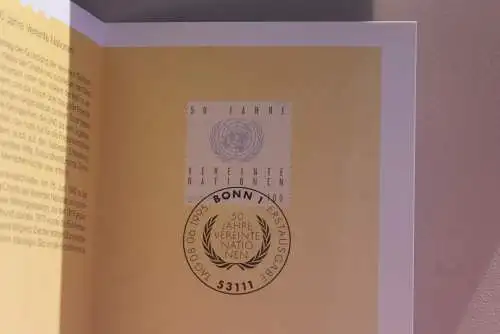 Ministerkarte zum Ausgabeanlaß:  "50 Jahre Vereinte Nationen", 8.Juni 1995; MiNr. 1804