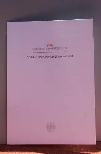 Ministerkarte zum Ausgabeanlaß: "50 Jahre Deutscher Landfrauenverband "; 7.5.1998; MiNr. 1988