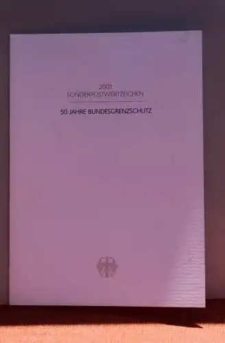 Ministerkarte "50 Jahre Bundesgrenzschutz"; 08.03.2001; MiNr. 2175