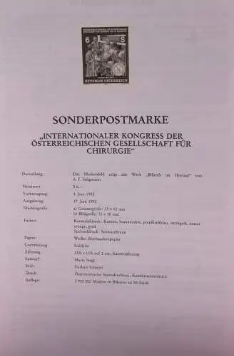 Schwarzdruck auf Schwarzdruckblatt Österreich 1992 zur Ausgabe: Kongress der Österreichischen Gesellsch. für Chirurgie