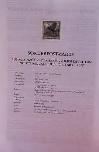 Schwarzdruck auf Schwarzdruckblatt Österreich 1999 zur Ausgabe: Volksbrauchtum: Die Pummerin/Wien