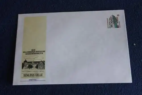 Ganzsache mit Wertstempel Burgen & Schlösser: Schloss Celle; 30 Pfennig; ungebraucht