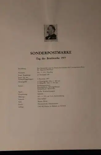 Schwarzdruck auf Schwarzdruckblatt Österreich 1977 zur Ausgabe: Tag der Briefmarke 1977
