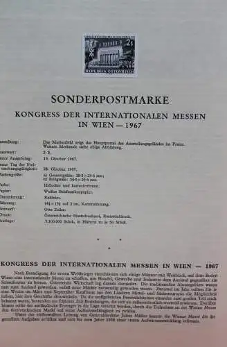 Schwarzdruck auf Schwarzdruckblatt Österreich 1967 zur Ausgabe: Kongress der Internationalen Messen Wien 1967