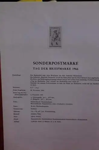 Österreich Schwarzdruck auf Schwarzdruckblatt 1966 zur Ausgabe: Tag der Briefmarke 1966