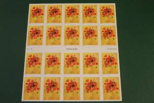 Booklet of 20 Love Bouquet Year 2005, MNH, Markenheft, MH "Love Bouquet"