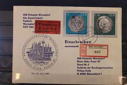 DDR Ausstellungspost zur Rhein-Ruhr-Posta '87