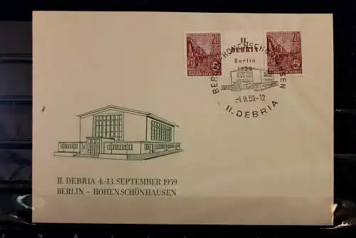 DDR FDC II. DEBRIA Berlin 1959