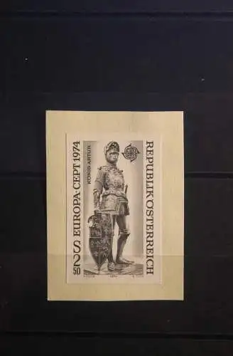 Österreich Schwarzdruckmarke aus Schwarzdruck CEPT EUROPA-UNION 1974