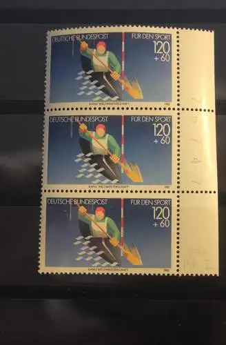 Deutschland BRD Sporthilfe 1985: Kanuslalom; Abart Verkürztes T; 1239 I, postfrisch