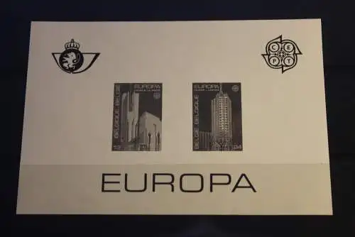 Belgien  Schwarzdruck der EUROPA-Marken 1987