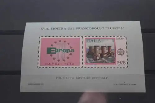 Italien 1978, Sonderdruck zur EUROPA Briefmarkenausstellung