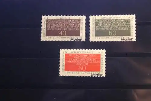 Deutschland BRD Grundgedanken der Demokratie 1981 mit Musterstempel; Muster-Marke