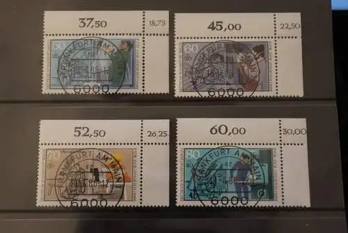 Deutschland Berlin Für die Jugend 1986; Korrigierter Bogenwertzähler; KBWZ; MiNr. 754-57