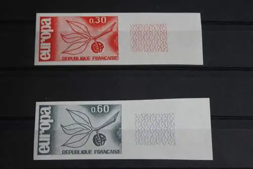 Frankreich EUROPA-Ausgabe 1965, ungezähnt, geschnitten, postfrisch, Seitenrand rechts